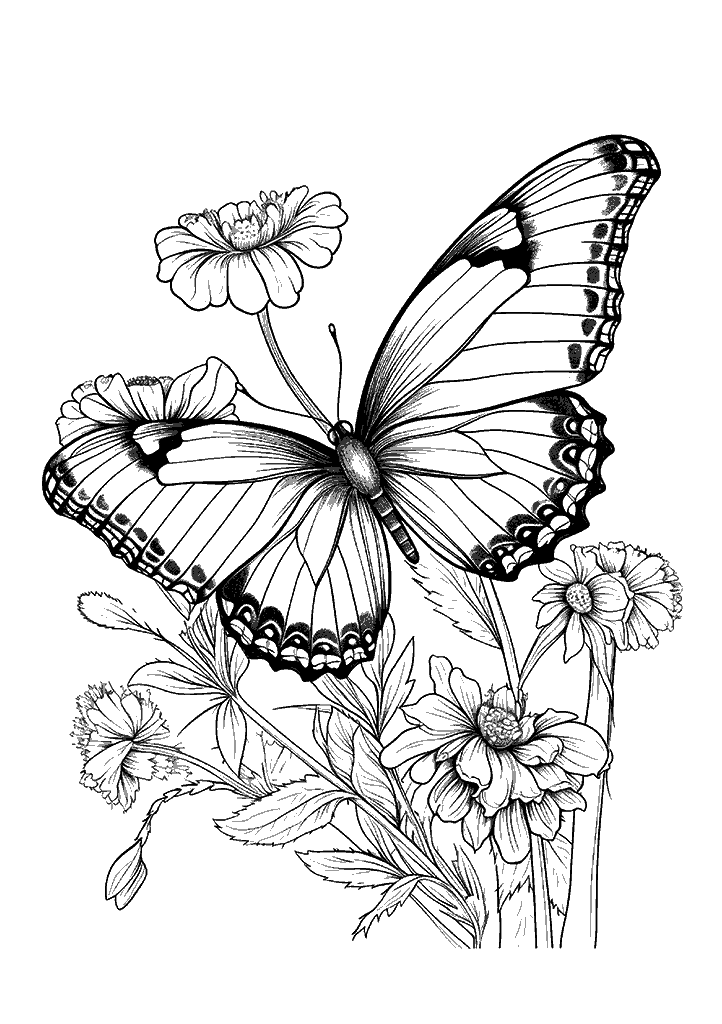 borboleta para colorir