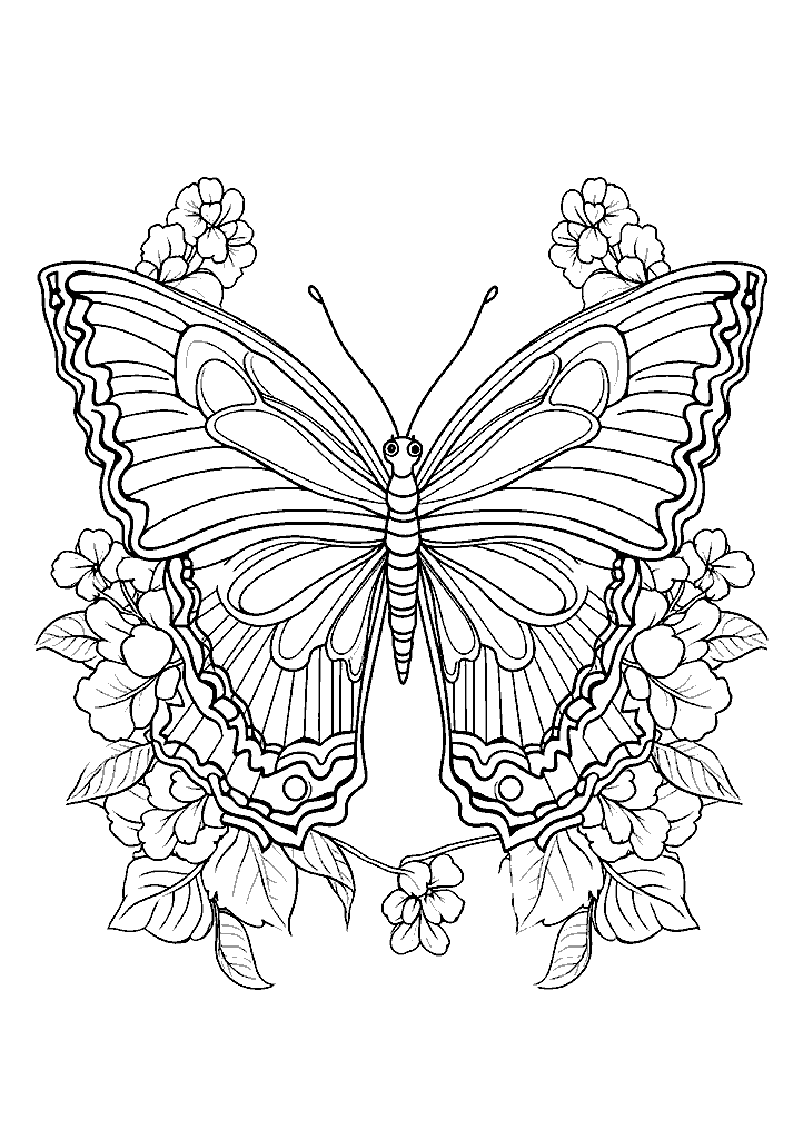 borboleta para colorir