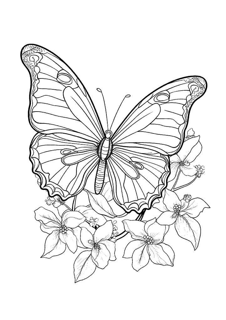 borboleta para colorir