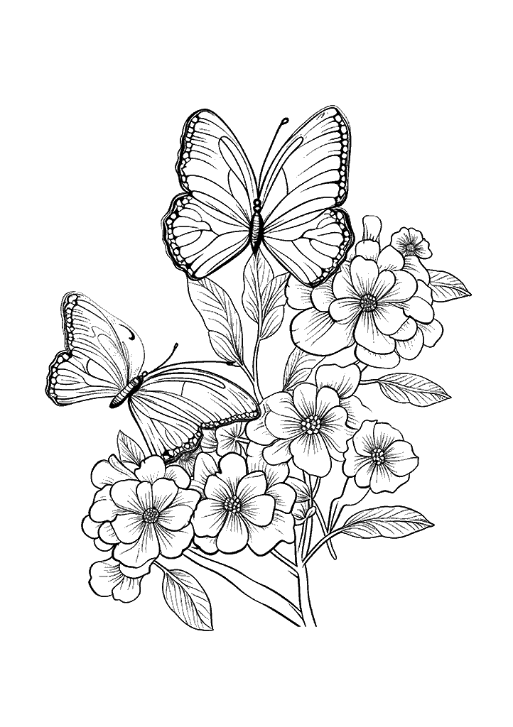 borboleta para colorir