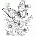 borboleta para colorir