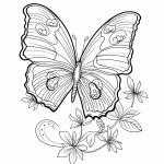 borboleta para colorir