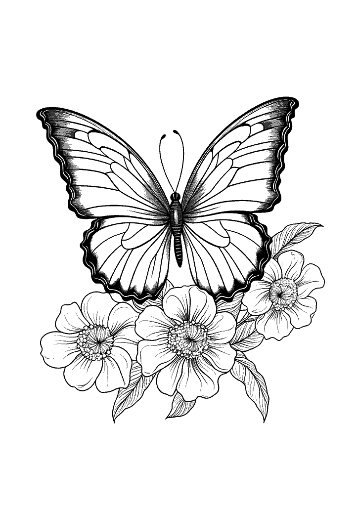 borboleta para colorir