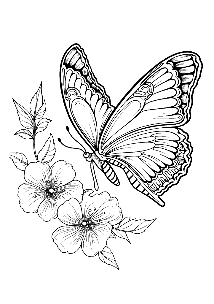 borboleta para colorir