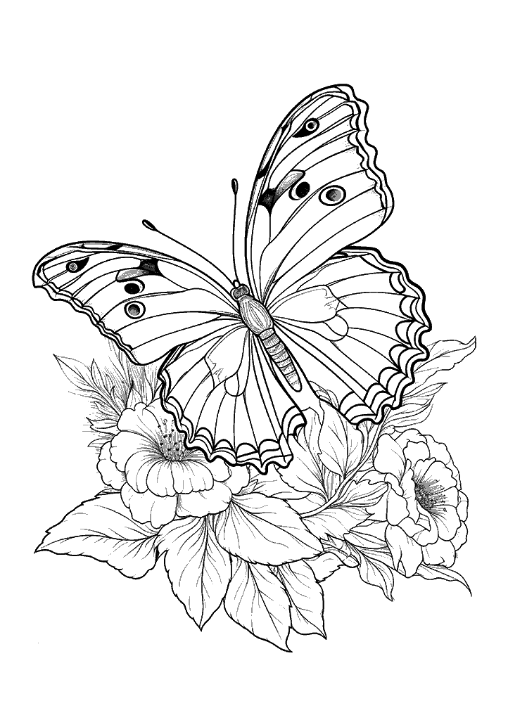 borboleta para colorir
