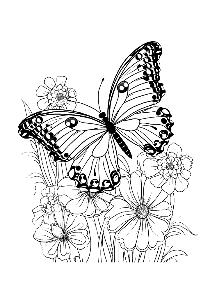 borboleta para colorir