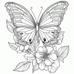 borboleta para colorir