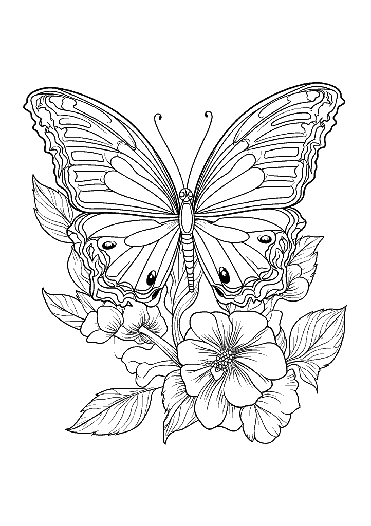 borboleta para colorir
