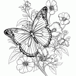 borboleta para colorir