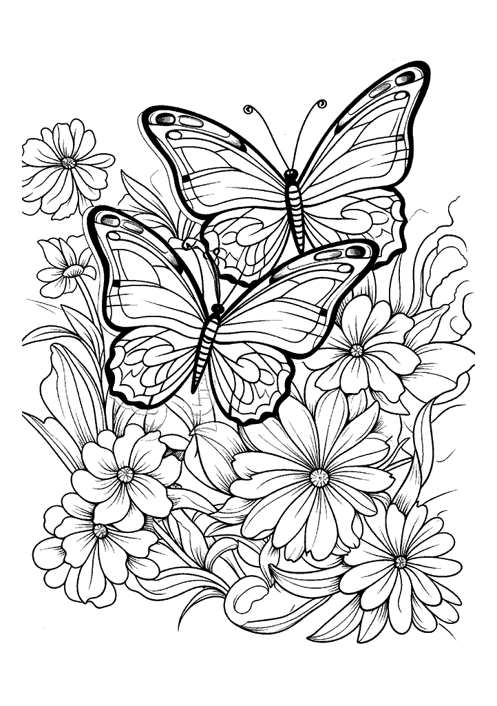 borboleta para colorir