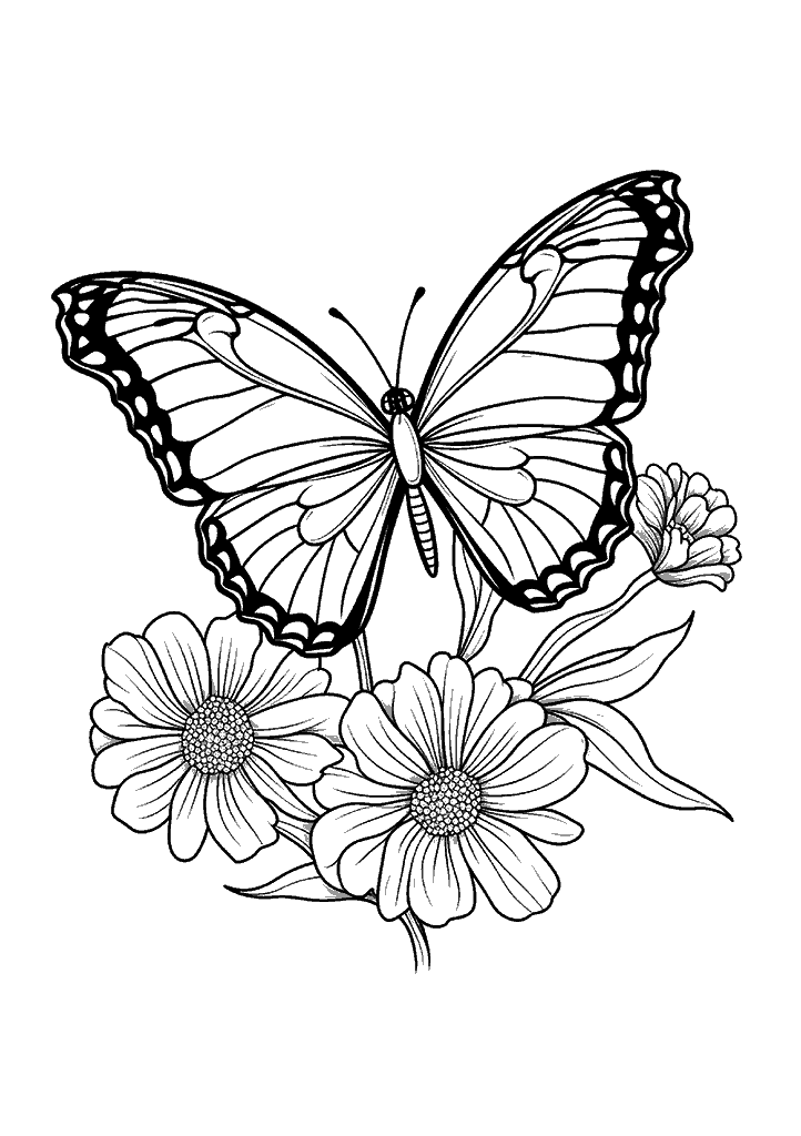 borboleta para colorir