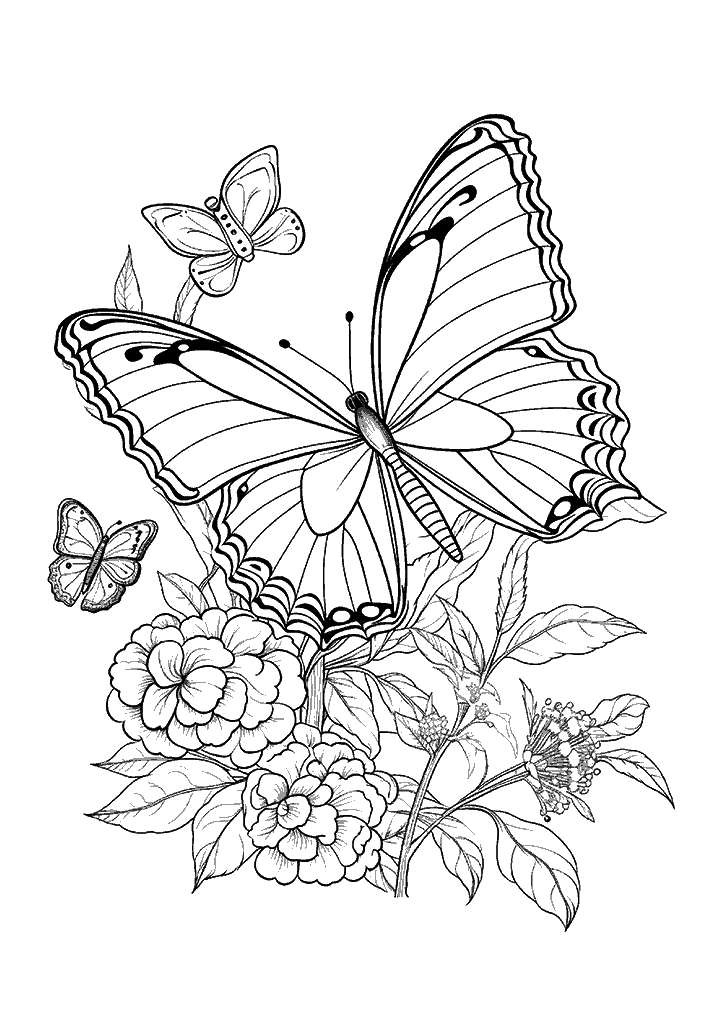 borboleta para colorir
