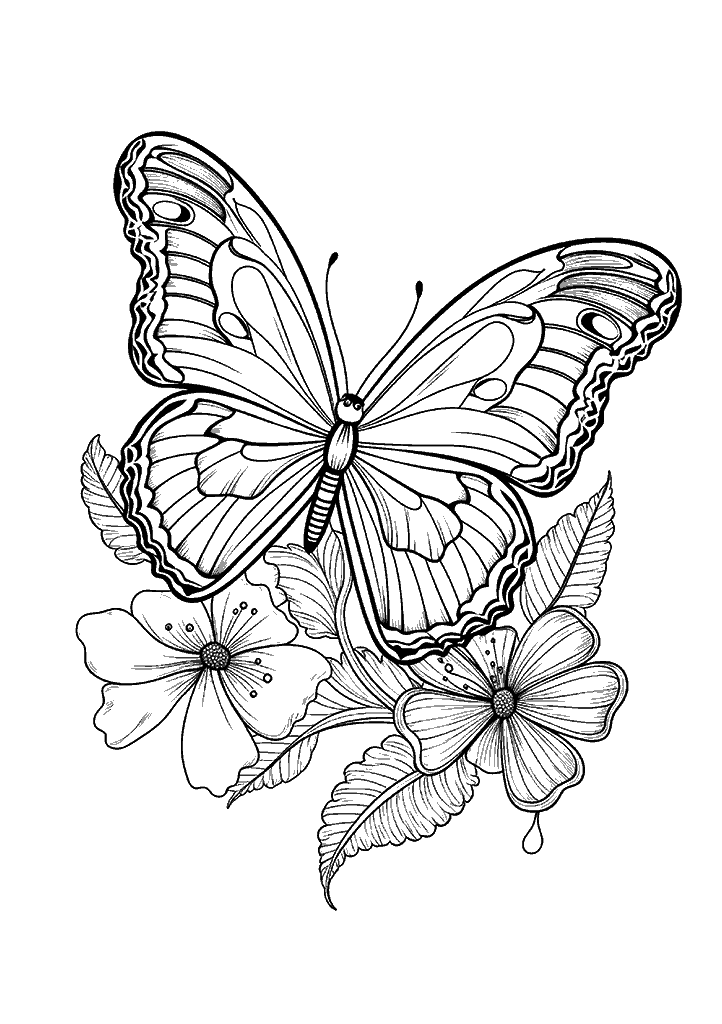 borboleta para colorir