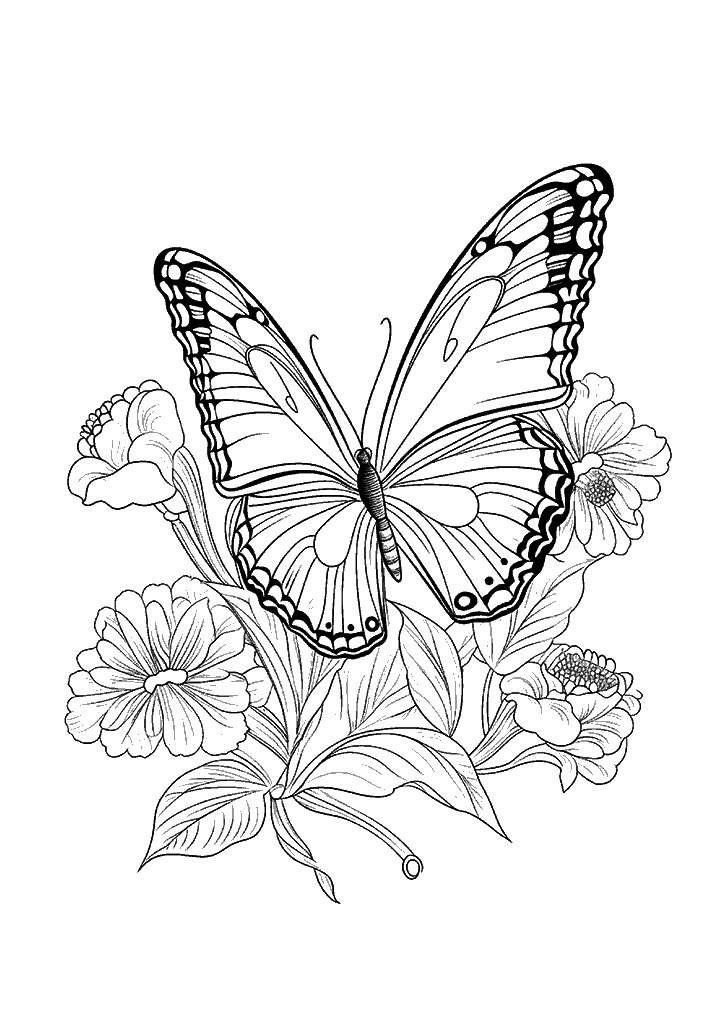 borboleta para colorir