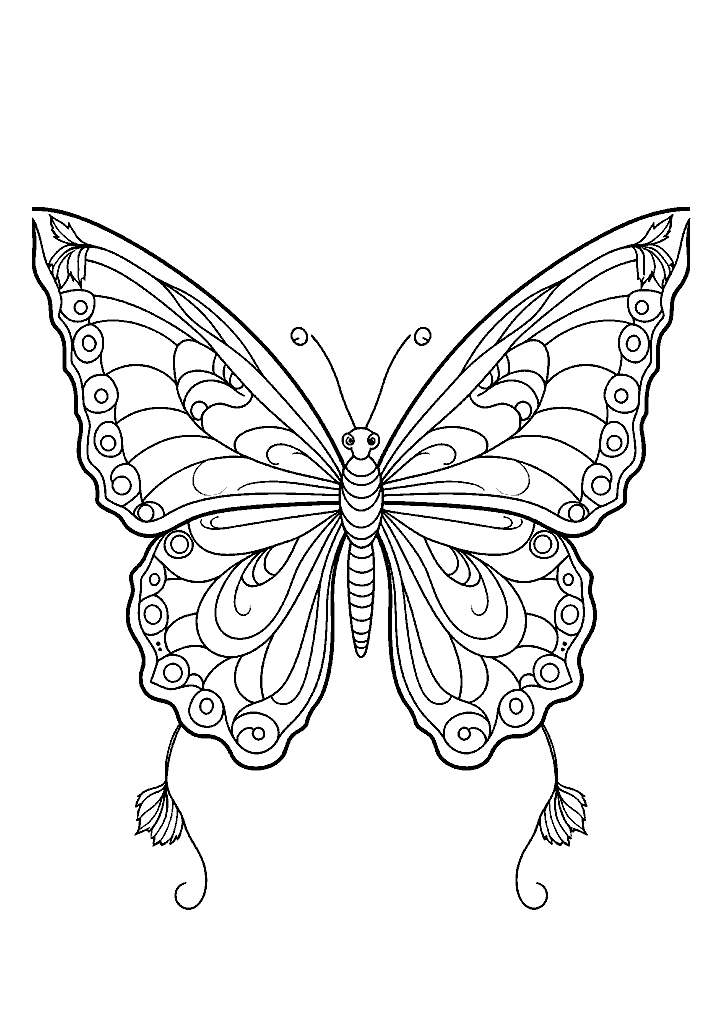 borboleta para colorir