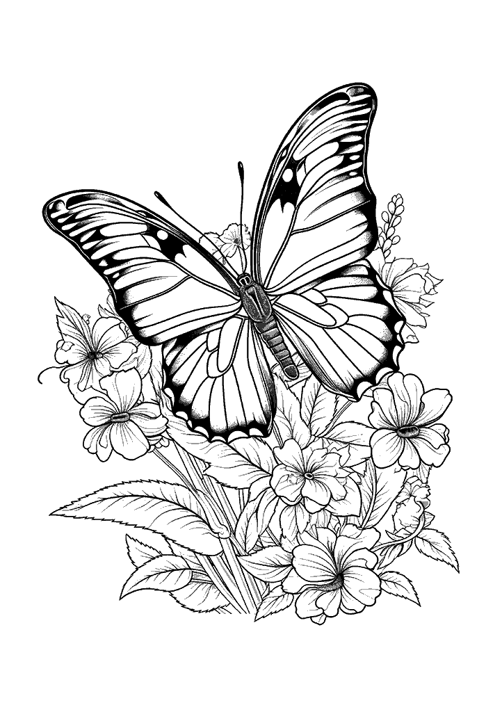 borboleta para colorir