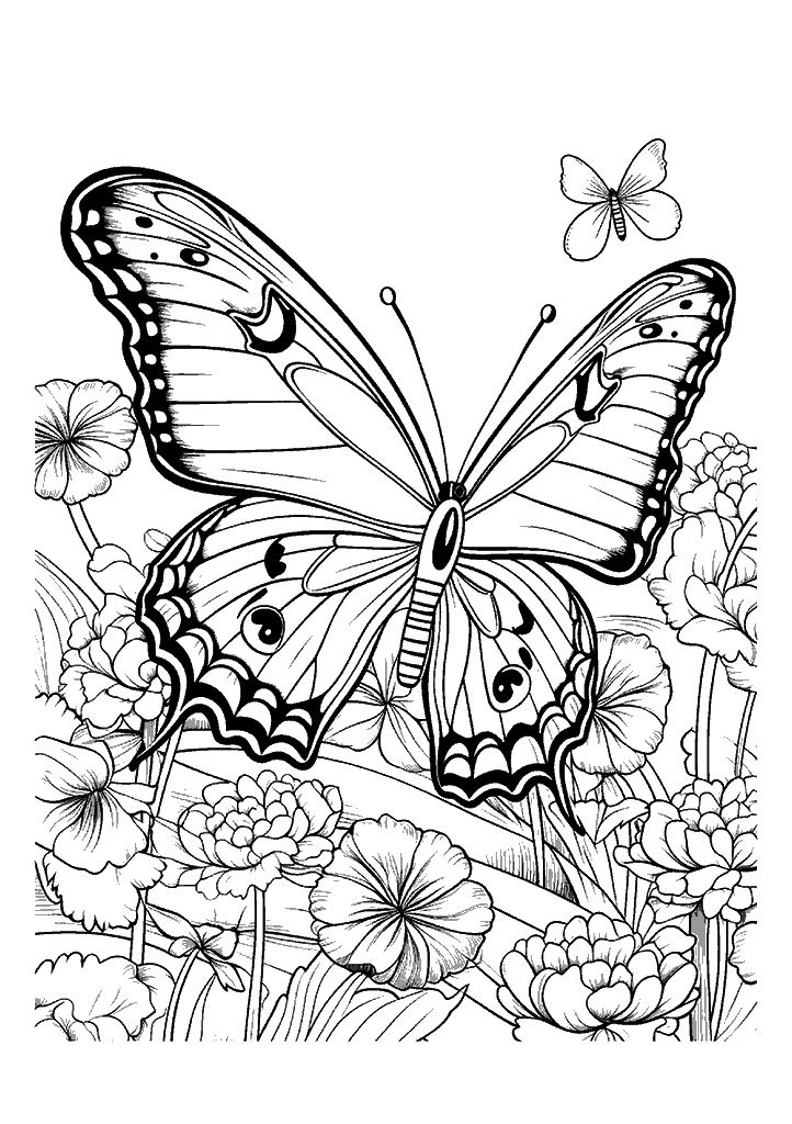 borboleta para colorir
