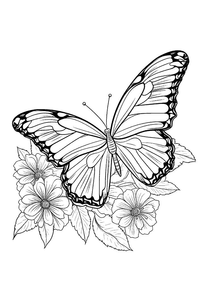 borboleta para colorir