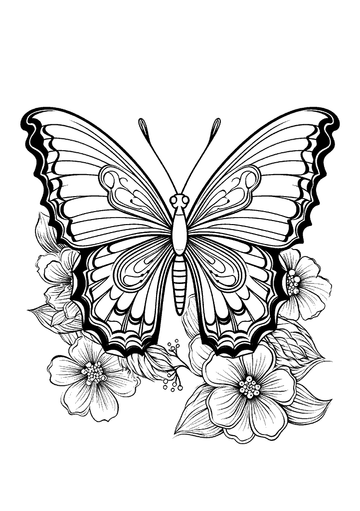 borboleta para colorir