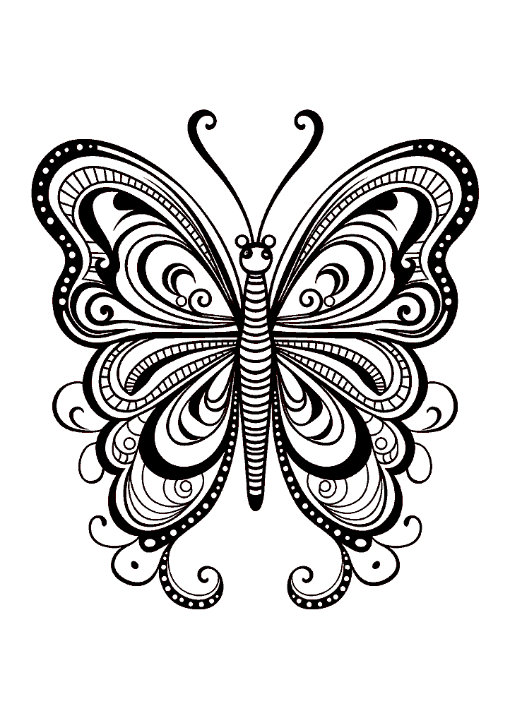 borboleta para colorir