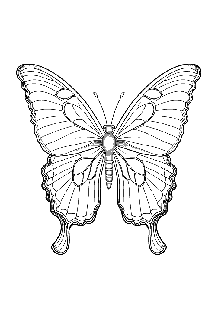 borboleta para colorir