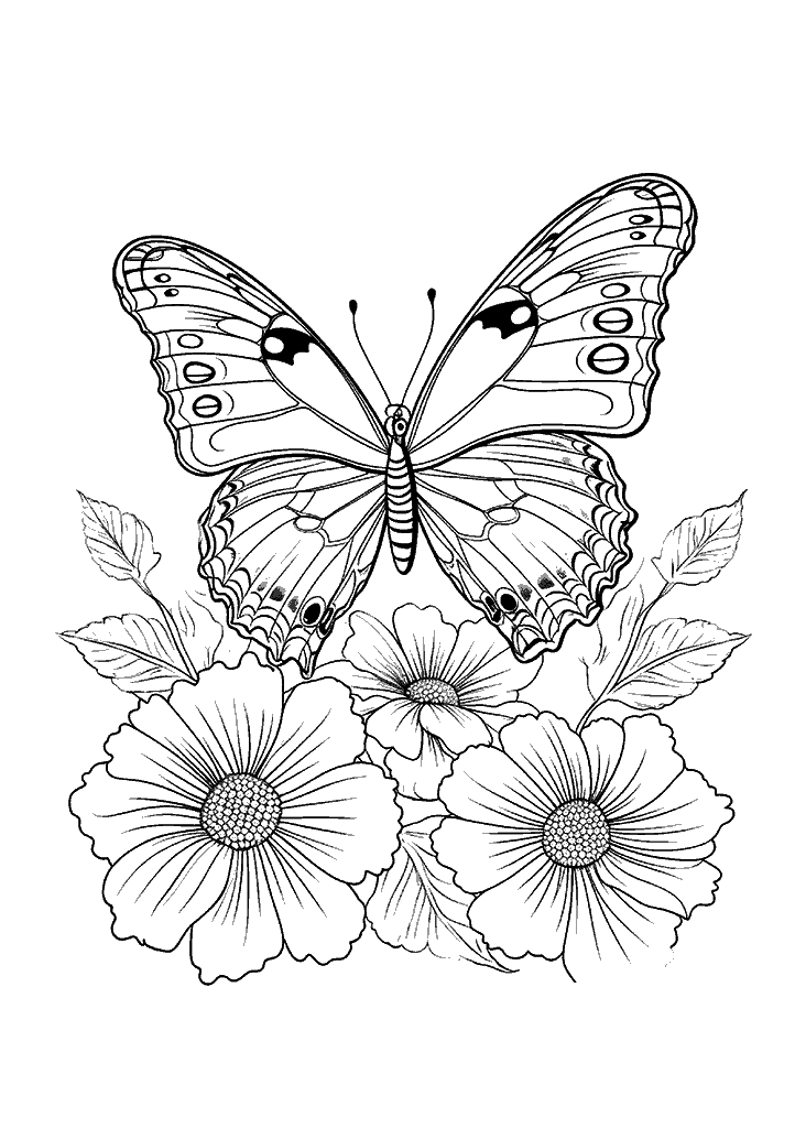 borboleta para colorir