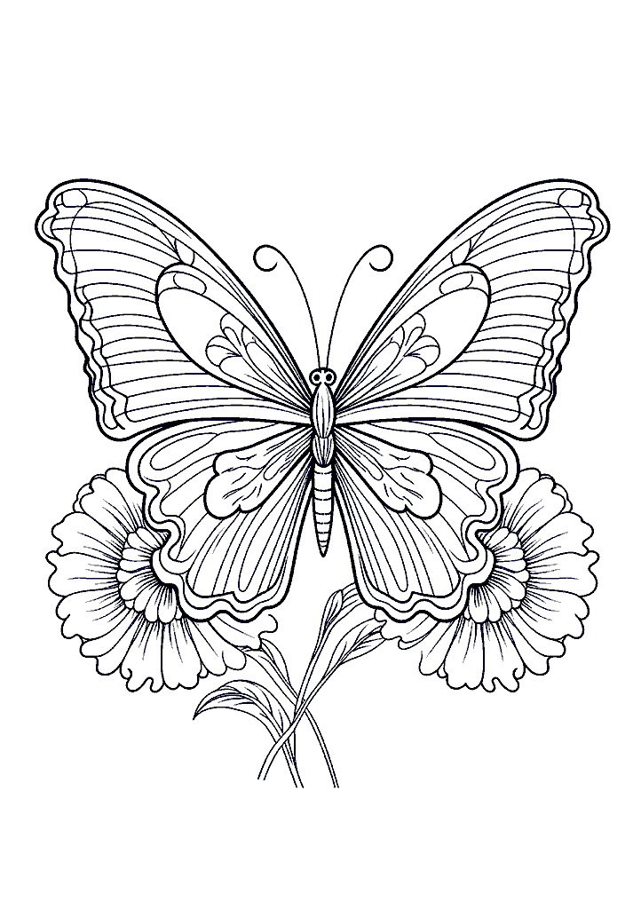 borboleta para colorir