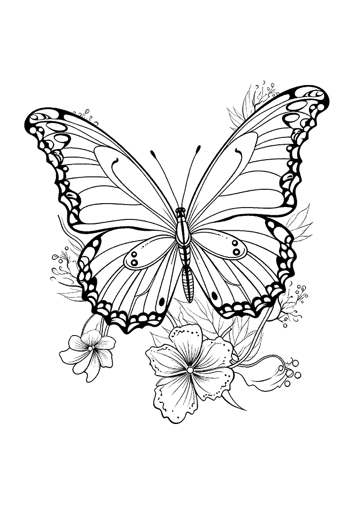 borboleta para colorir