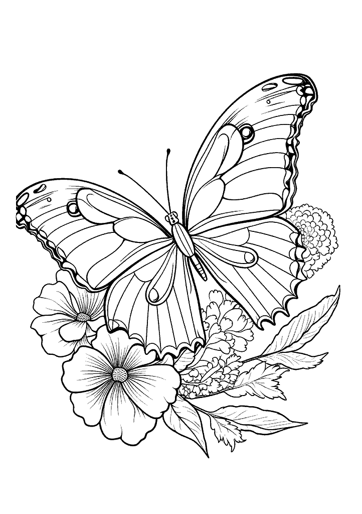 borboleta para colorir