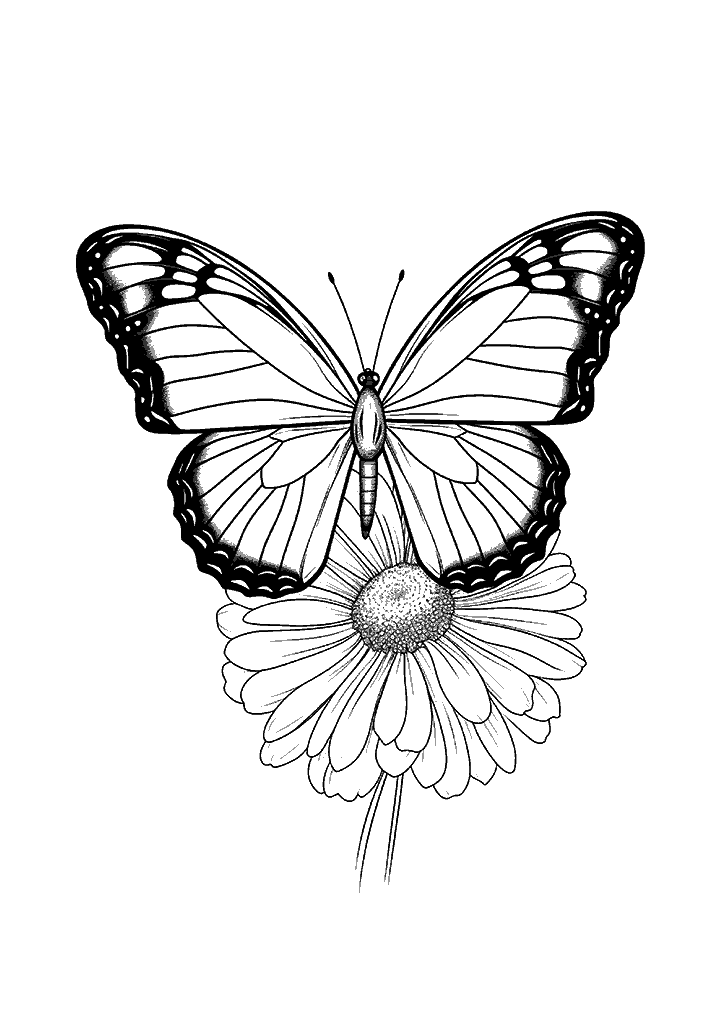 borboleta para colorir
