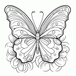 borboleta para colorir