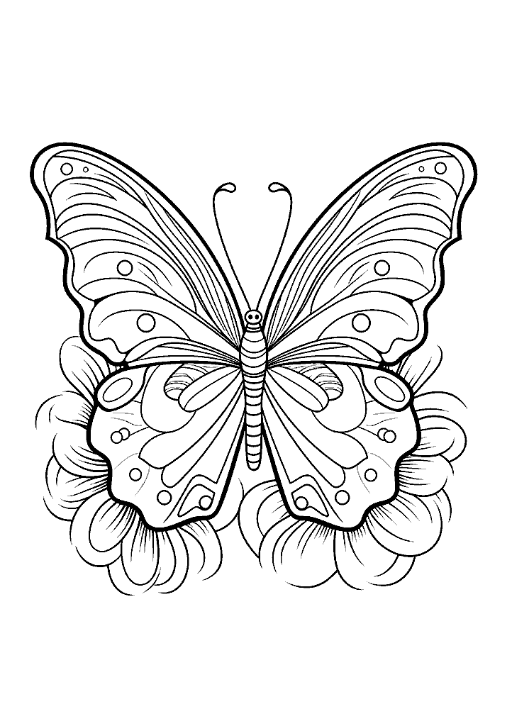 borboleta para colorir