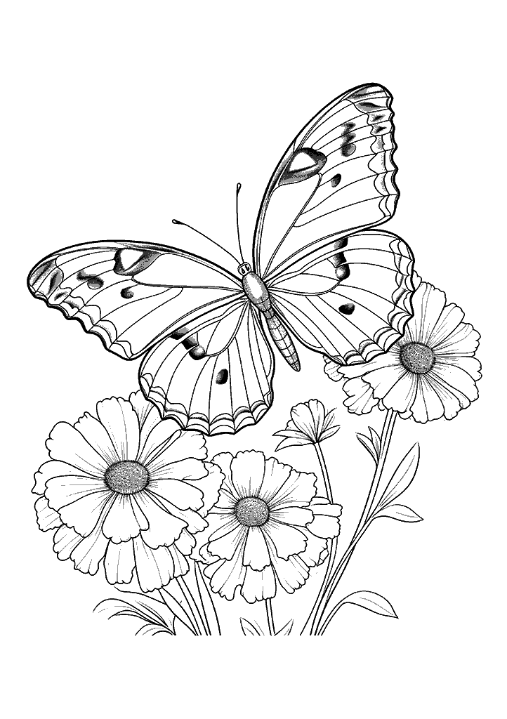borboleta para colorir