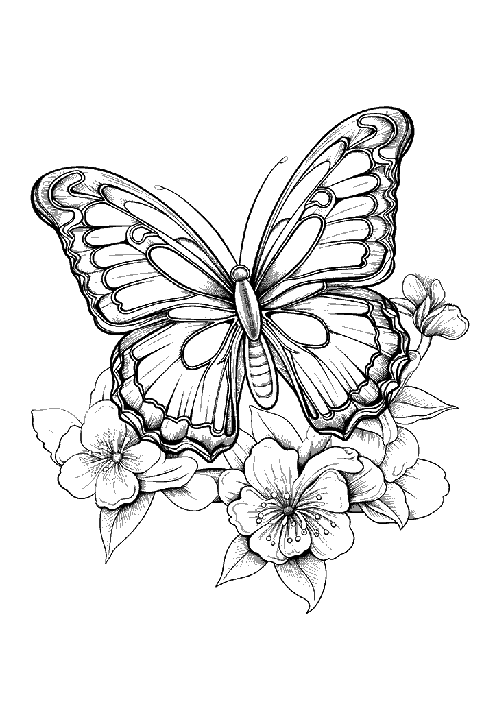 borboleta para colorir
