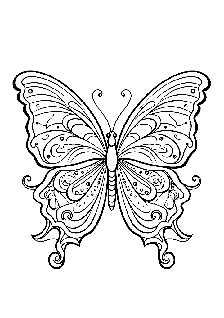 borboleta para colorir