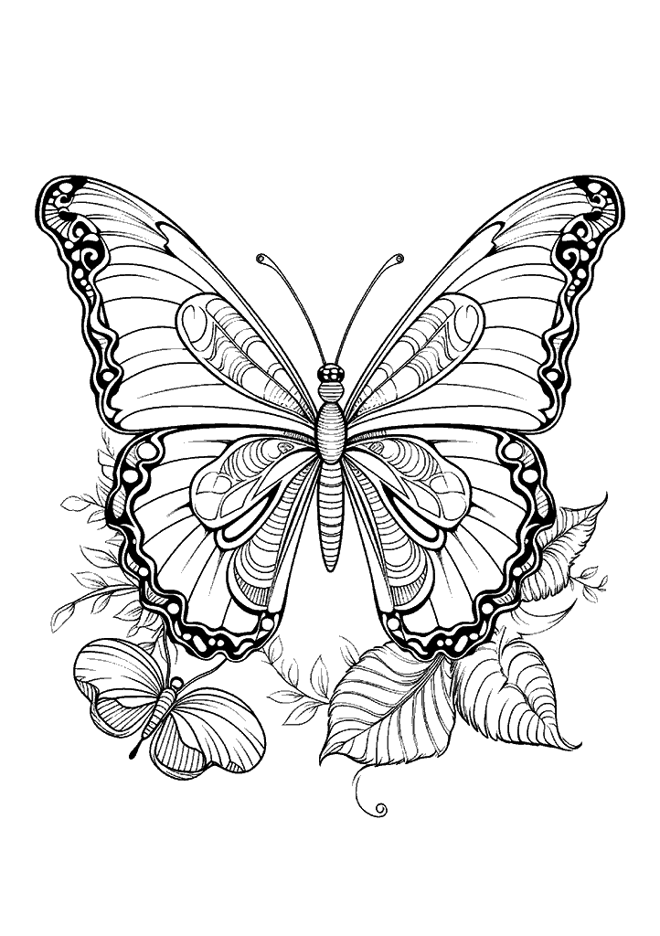 borboleta para colorir