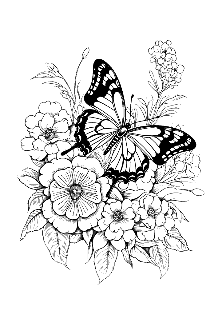 borboleta para colorir