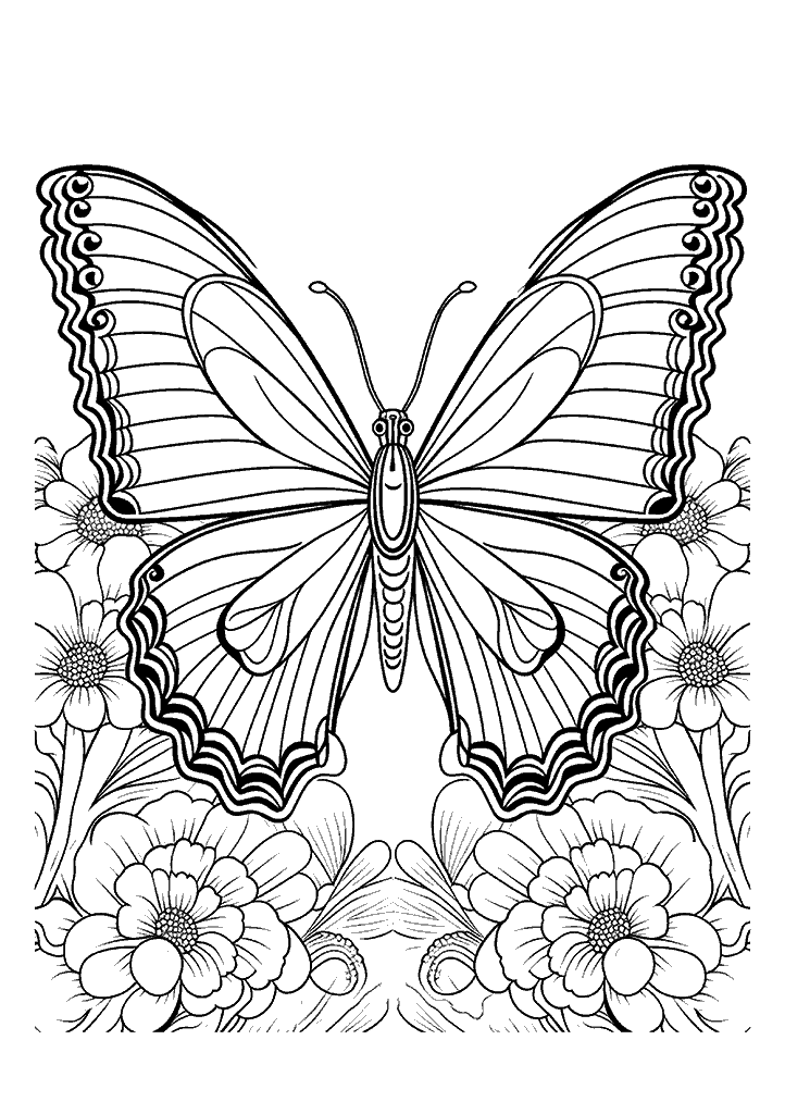 borboleta para colorir
