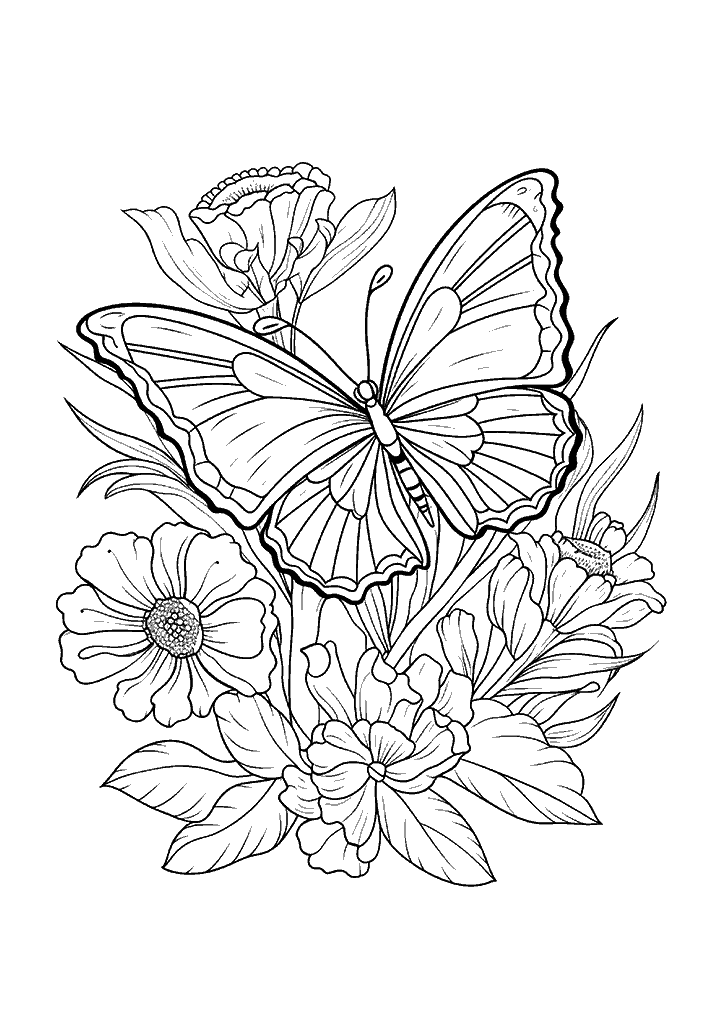 borboleta para colorir
