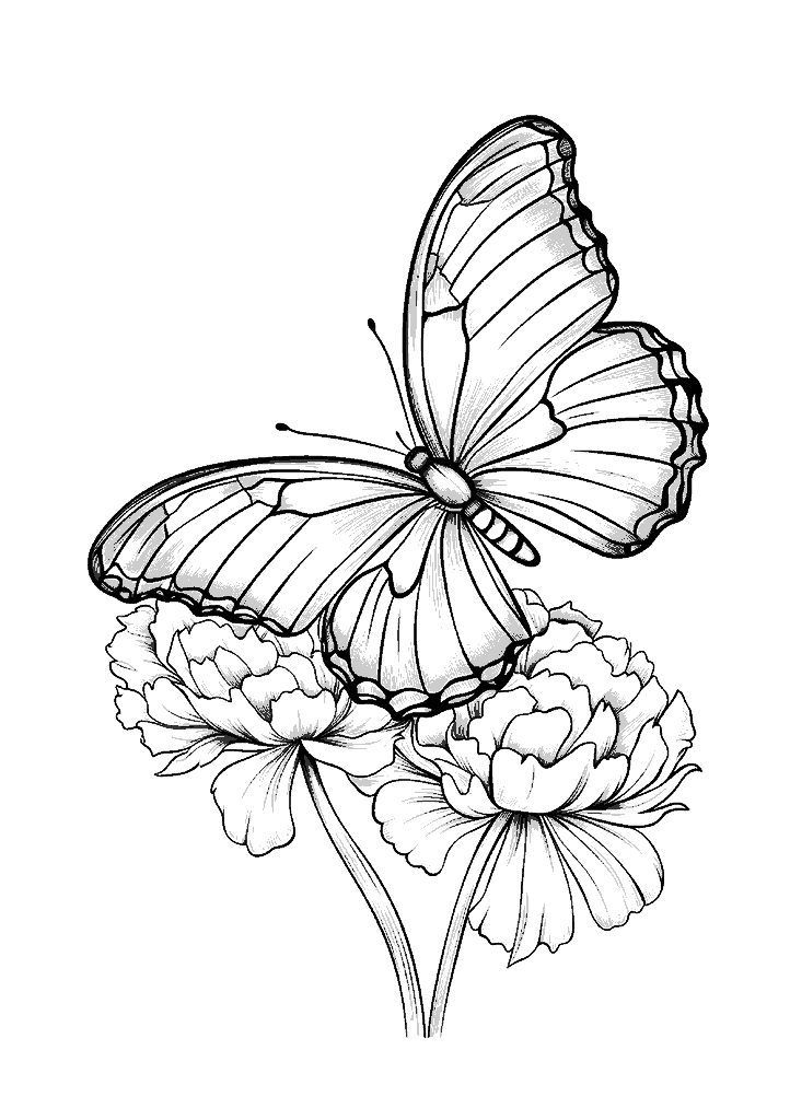 borboleta para colorir