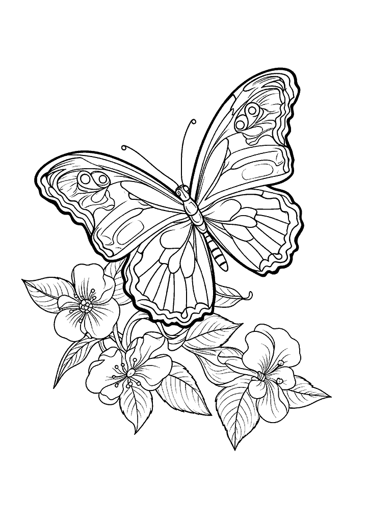borboleta para colorir