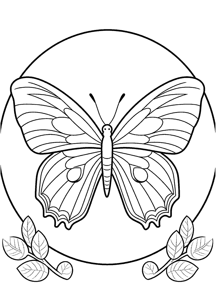 borboleta para colorir