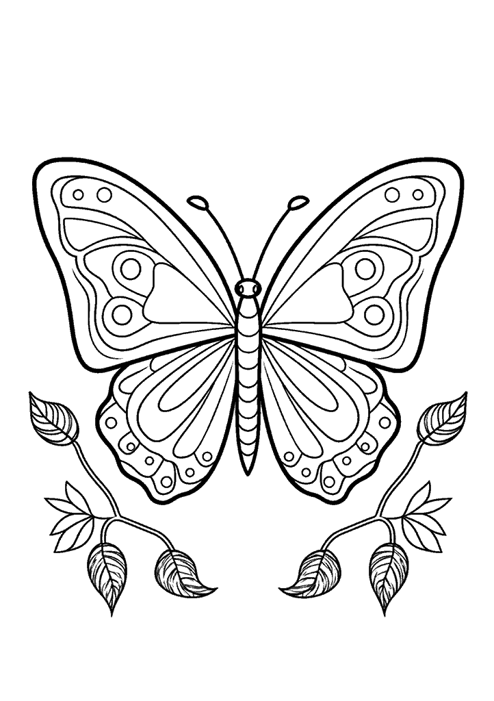 borboleta para colorir