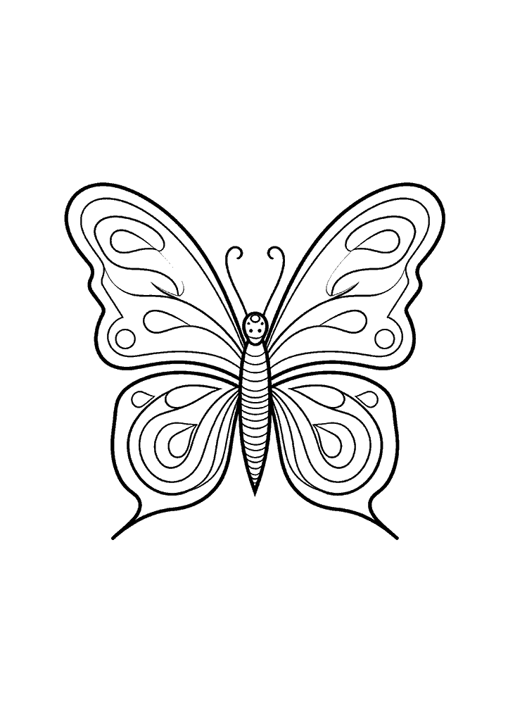 borboleta para colorir