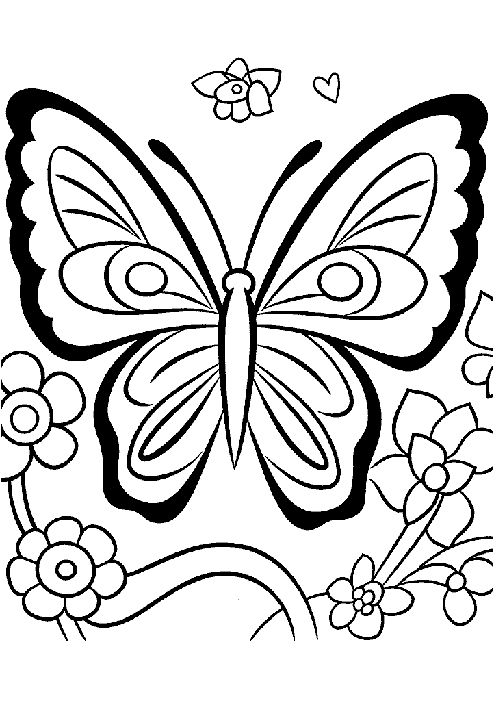 borboleta para colorir