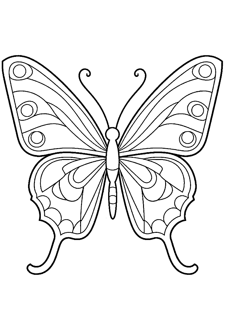 borboleta para colorir