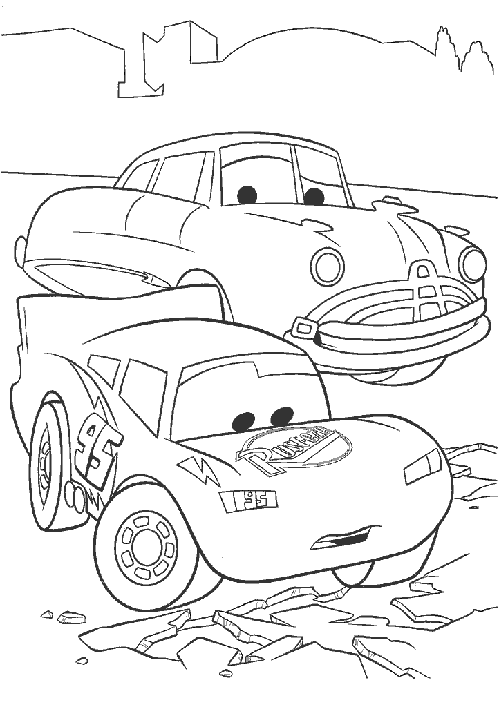 carros para colorir