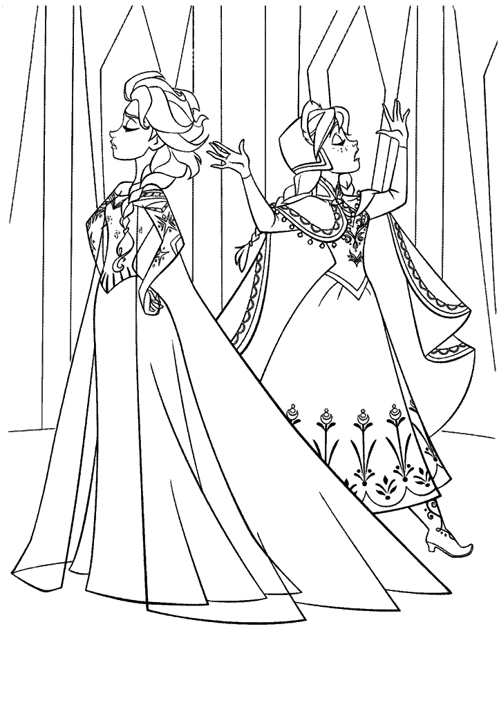 frozen para colorir