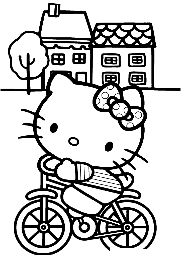 hello kitty para colorir
