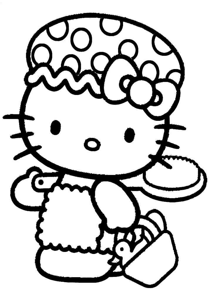 hello kitty para colorir